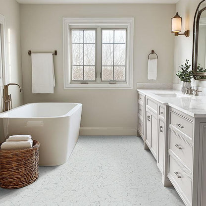 MSI Carrara Hexagon (2" Pieces) 12" x 12" Matte Porcelain Mosaic Tile