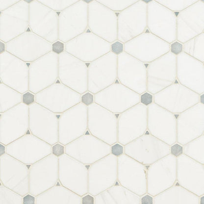MSI Cecily Grigio 11.5" x 11.75" Polished Marble Mosaic Tile