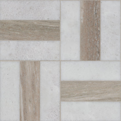 MSI Winslow Weave 11.75" x 11.75" Polished Marble Mosaic Tile