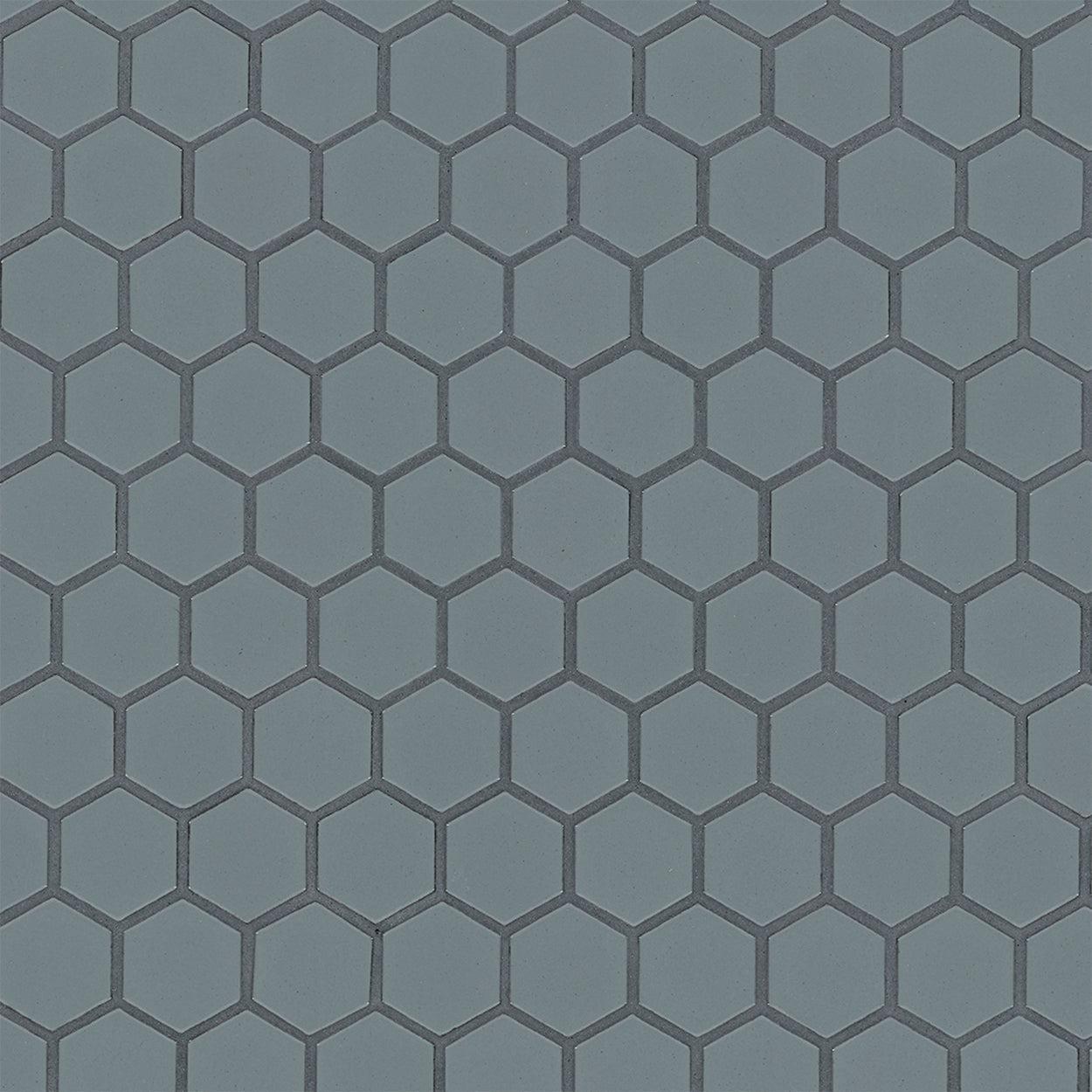 MSI Cielo Azul Hexagon (1.5" pieces) 10.5" x 10.5" Polished Porcelain Mosaic Tile