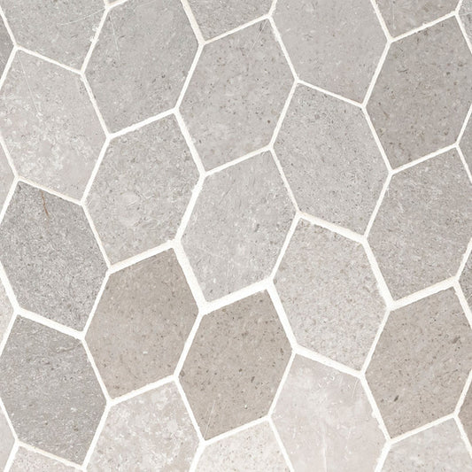 MSI Lily Pad 11.75" x 12" Honed Limestone Mosaic Tile