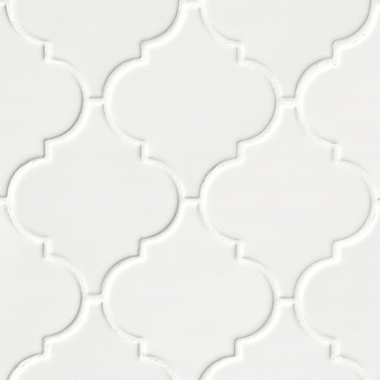 MSI Whisper White 13" x 13" Glossy Ceramic Mosaic Tile
