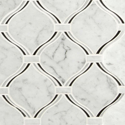 MSI Danza Arabesue (0.78 Square Feet Per Sheet) Polished Marble Mosaic Tile