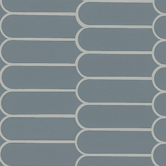 MSI Cielo Azul Scallop 12" x 12" Polished Porcelain Mosaic Tile