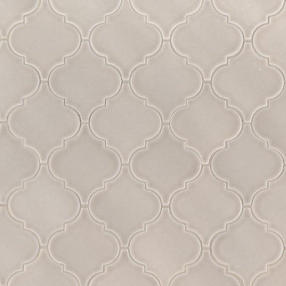 MSI Portico Pearl Arabesque 13" x 13" Glazed Ceramic Mosaic Tile