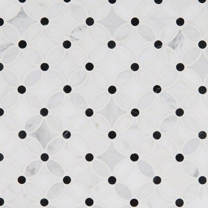 MSI Florita Pattern 13.25" x 13.25" Polished Marble Mosaic Tile