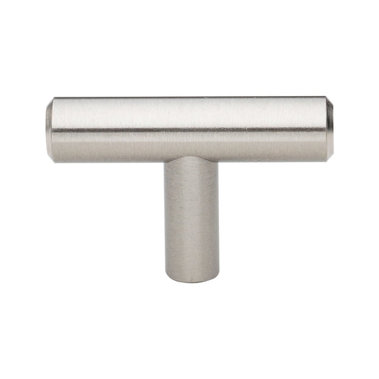 2" (51mm) Solid Steel Traditional Cabinet T-Knob