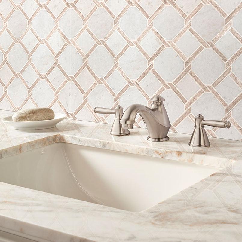 MSI Marbella Lynx 12" x 12" Polished Marble Mosaic Tile