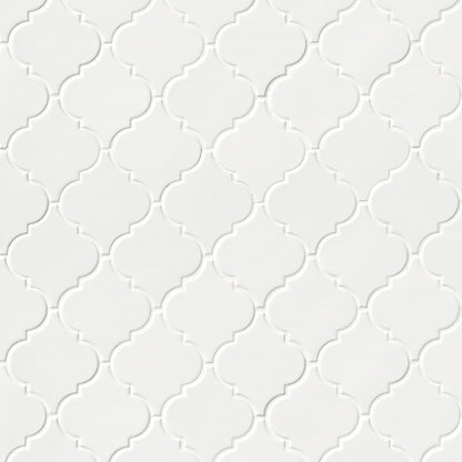 MSI Whisper White 13" x 13" Glossy Ceramic Mosaic Tile