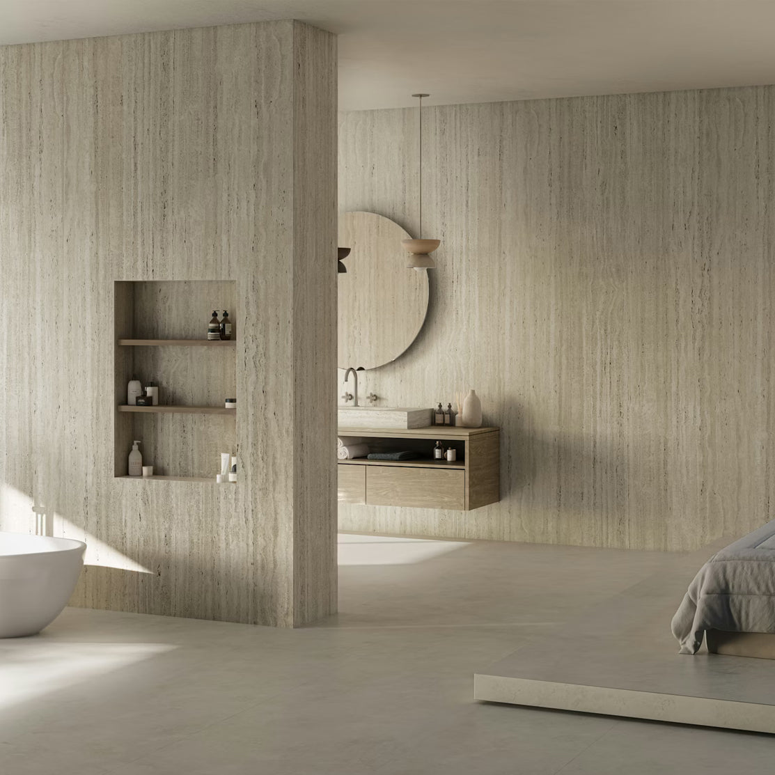 Cosentino Dekton Pietra Collection Nebu Matte 126" x 56" Dekton Slab