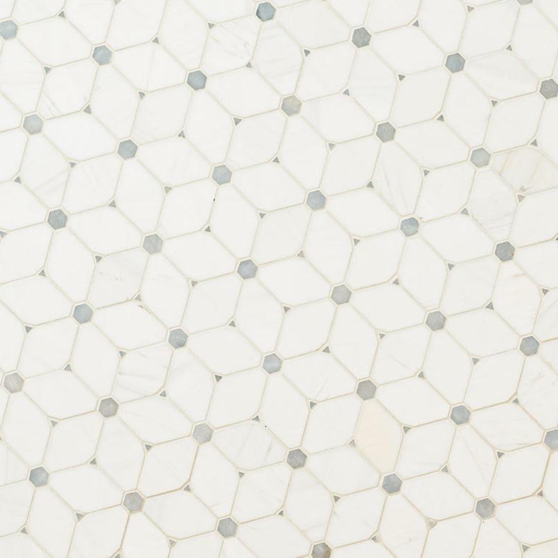 MSI Cecily Grigio 11.5" x 11.75" Polished Marble Mosaic Tile