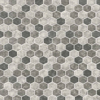 MSI Urban Tapestry Hexagon (2" Pieces) 11.75" x 12" Matte Recycled Glass Mosaic Tile