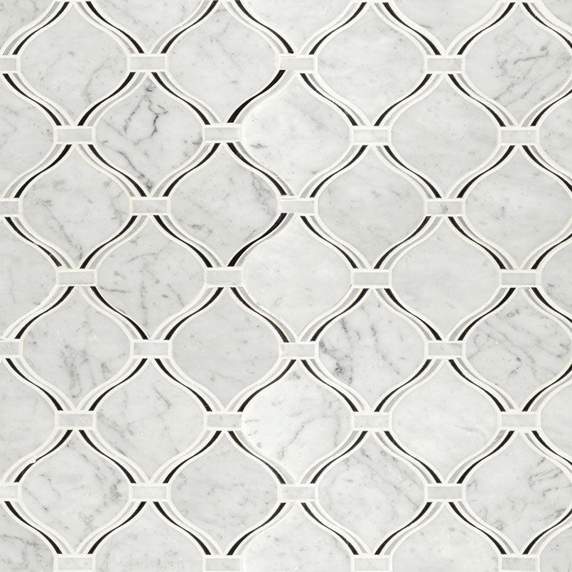MSI Danza Arabesue (0.78 Square Feet Per Sheet) Polished Marble Mosaic Tile