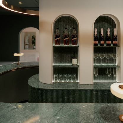 Cosentino Silestone Le Chic Collection Jardin Emerald 128" x 62" Polished Quartz Slab