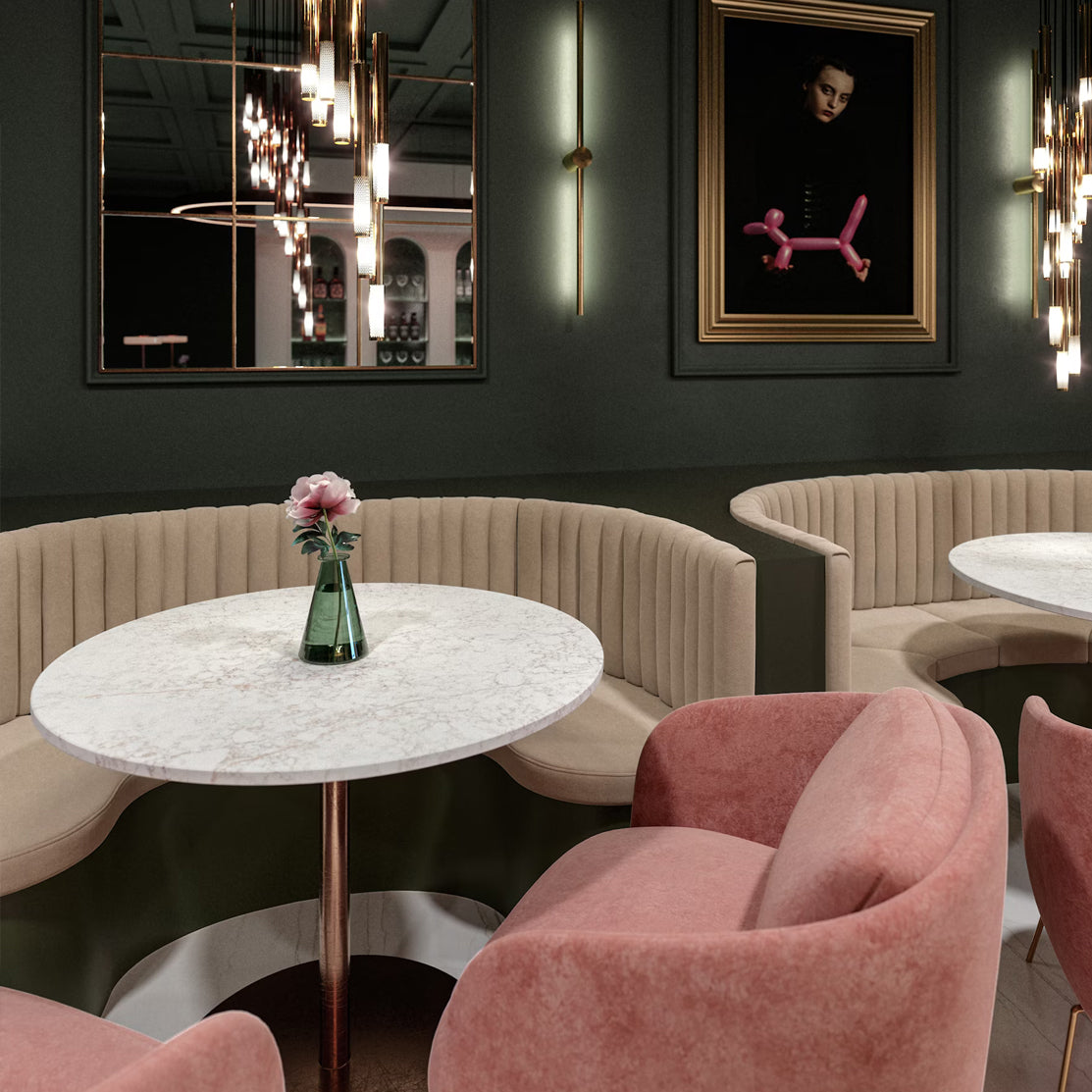 Cosentino Silestone Le Chic Collection Riviére Rose 128" x 62" Polished Quartz Slab