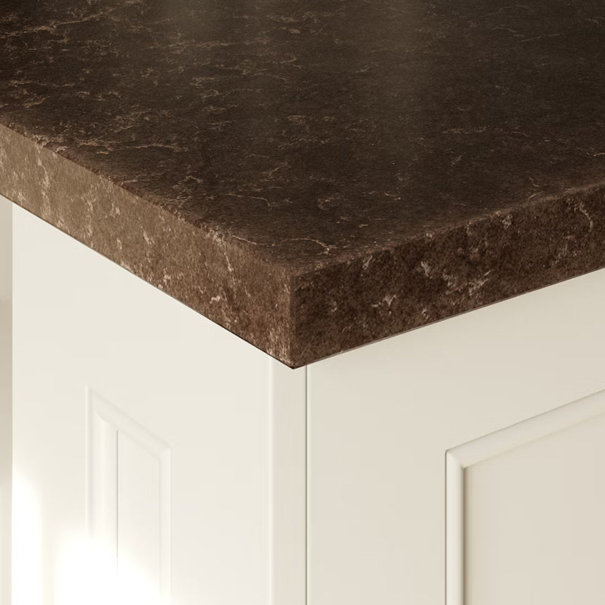 Cosentino Silestone Le Chic Collection Château Brown 128" x 62" Polished Quartz Slab