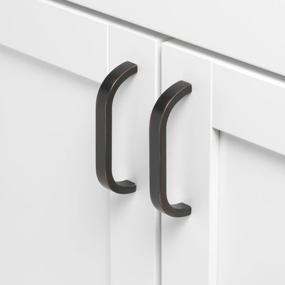 3 3/4" (96mm) Center to Center Curved Bar Pull Cabinet Handle