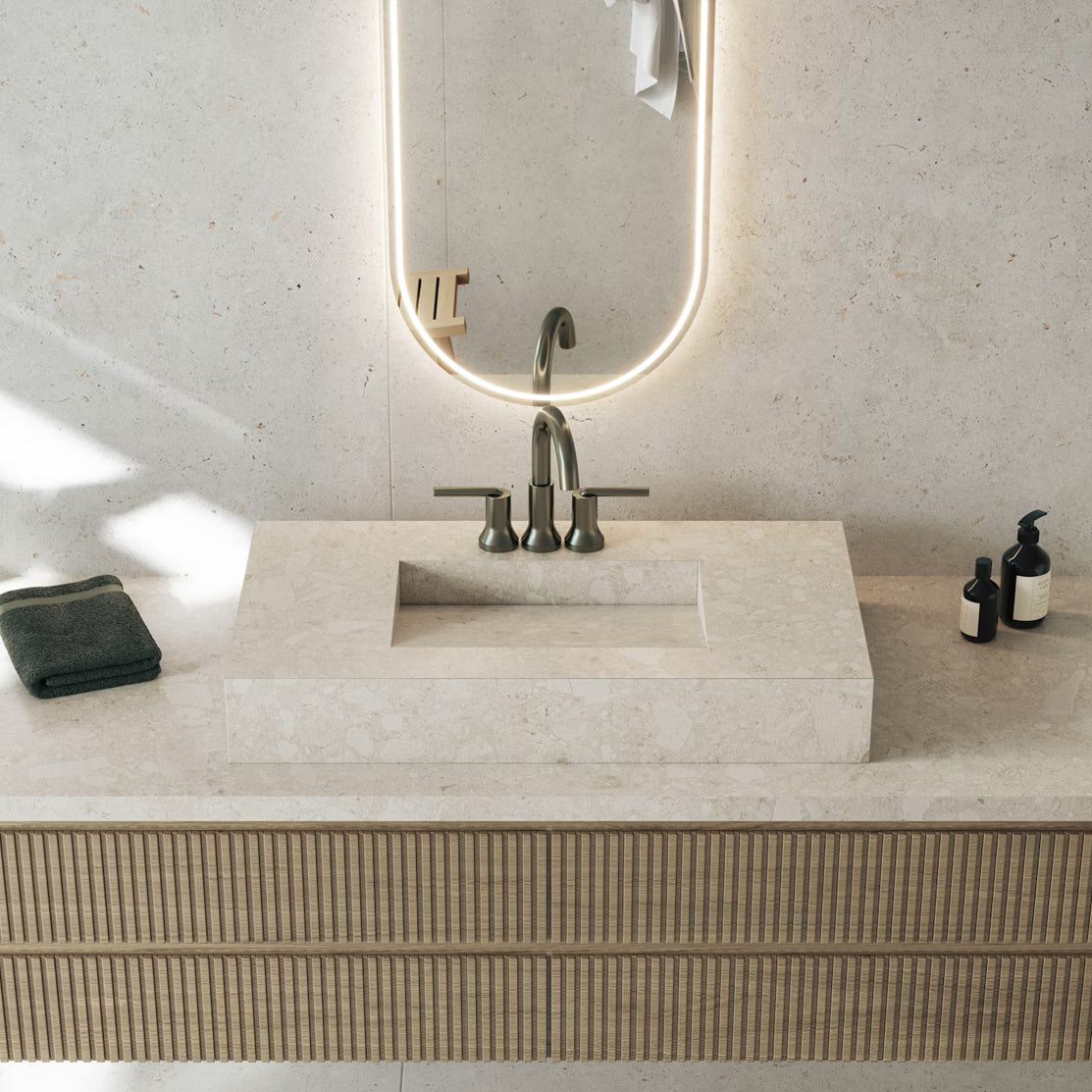 Cosentino Dekton Pietra Collection Sandik Matte 126" x 56" Dekton Slab