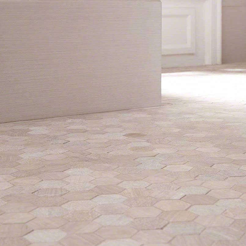 MSI Honey Comb Hexagon (2" Pieces) 11.75" x 12" Multi-Finish Marble Mosaic Tile