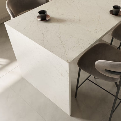 Cosentino Silestone Suma Collection Persian White 128" x 62" Polished Quartz Slab