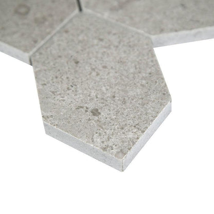 MSI Lily Pad 11.75" x 12" Honed Limestone Mosaic Tile
