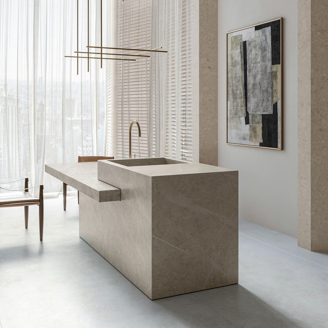 Cosentino Dekton Pietra Collection Ava Matte 126" x 56" Dekton Slab