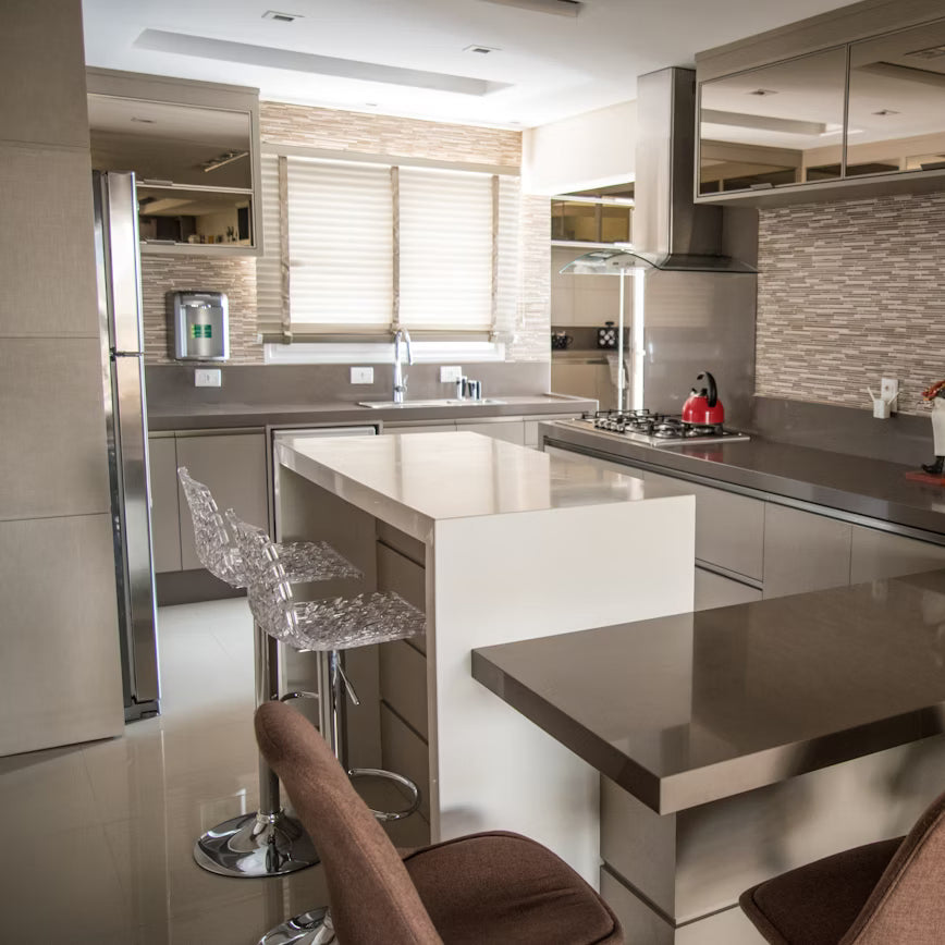 Cosentino Silestone Mythology Collection White Zeus 128" x 62" Polished or Suede Finish Quartz Slab