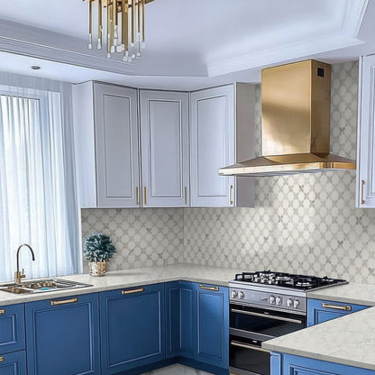 MSI Vera Anne Pattern 11.75" x 12" Polished Marble Mosaic Tile