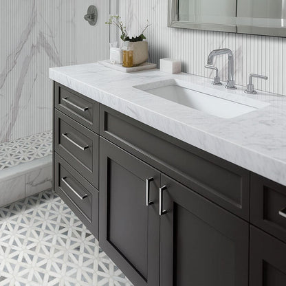 MSI Bianco Dolomite Geometrica 12" x 12" Polished Marble Mosaic Tile