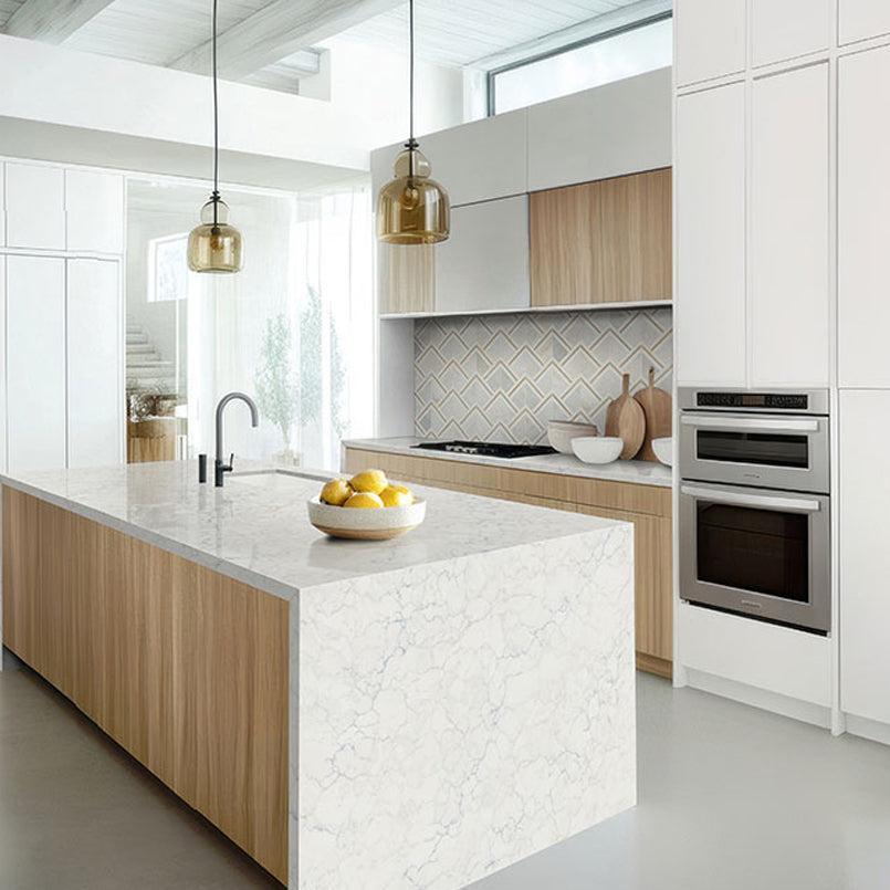 MSI Luxor Kona Gold Pattern (0.62 square feet each) Polished Marble Mosaic Tile