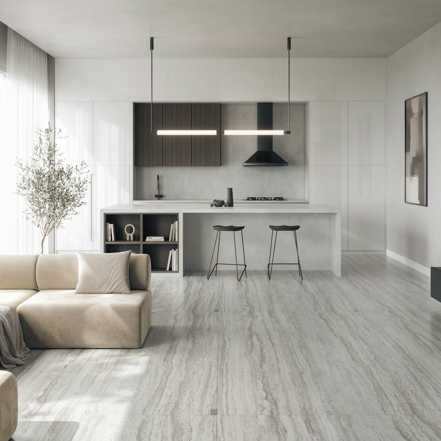 Cosentino Dekton Pietra Collection Trevi Matte 126" x 56" Dekton Slab