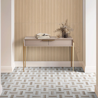 MSI Winslow Weave 11.75" x 11.75" Polished Marble Mosaic Tile