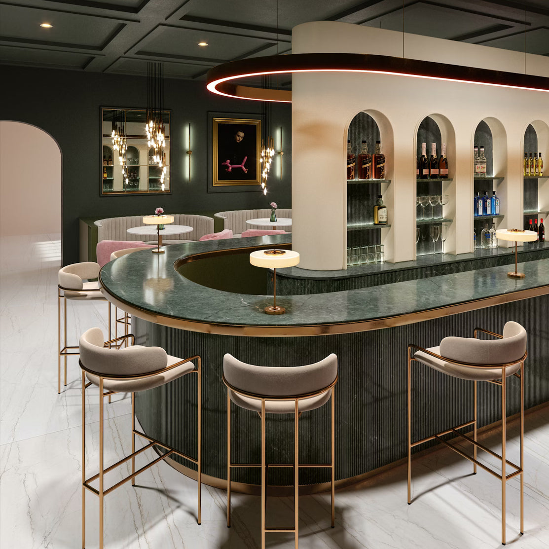 Cosentino Silestone Le Chic Collection Jardin Emerald 128" x 62" Polished Quartz Slab