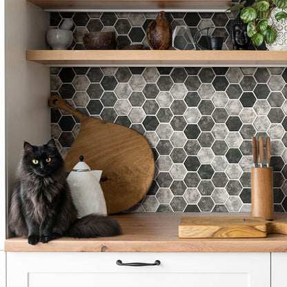 MSI Urban Tapestry Hexagon (2" Pieces) 11.75" x 12" Matte Recycled Glass Mosaic Tile