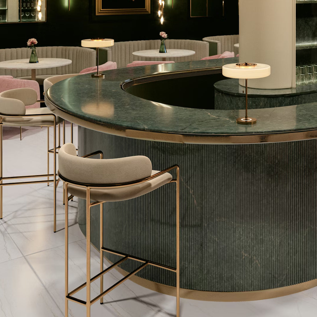 Cosentino Silestone Le Chic Collection Jardin Emerald 128" x 62" Polished Quartz Slab