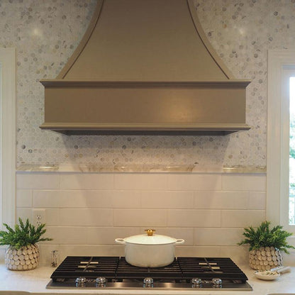MSI Calacatta Gold Hexagon (2" Pieces) 12" x 12" Polished Marble Mosaic Tile