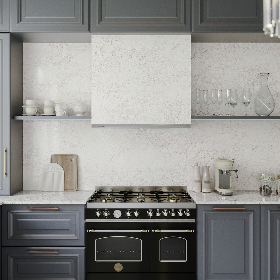 Cosentino Silestone Le Chic Collection Riviére Rose 128" x 62" Polished Quartz Slab