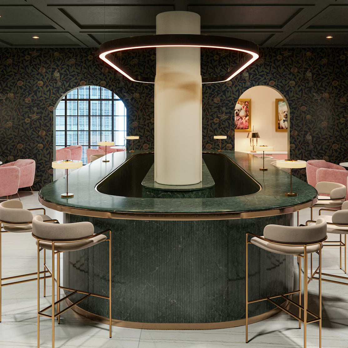 Cosentino Silestone Le Chic Collection Jardin Emerald 128" x 62" Polished Quartz Slab