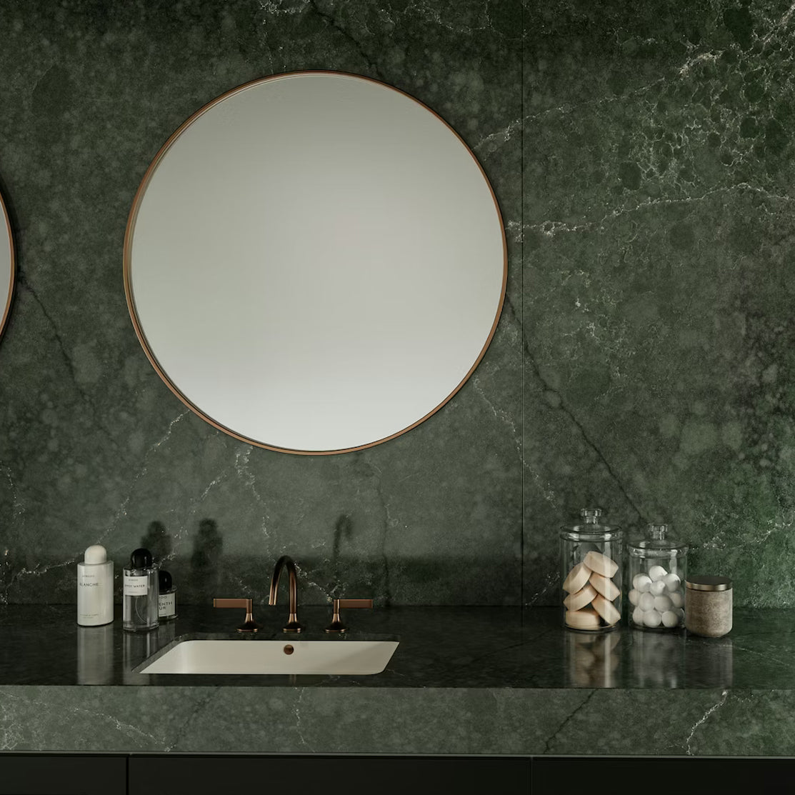 Cosentino Silestone Le Chic Collection Jardin Emerald 128" x 62" Polished Quartz Slab