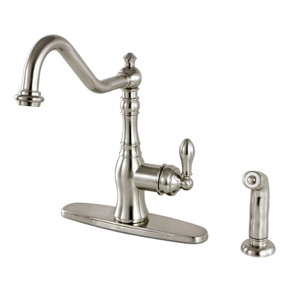 American Classic G Single-Handle 2-Hole/4-Hole Deck Mount Brass Side Sprayer Kitchen Faucet