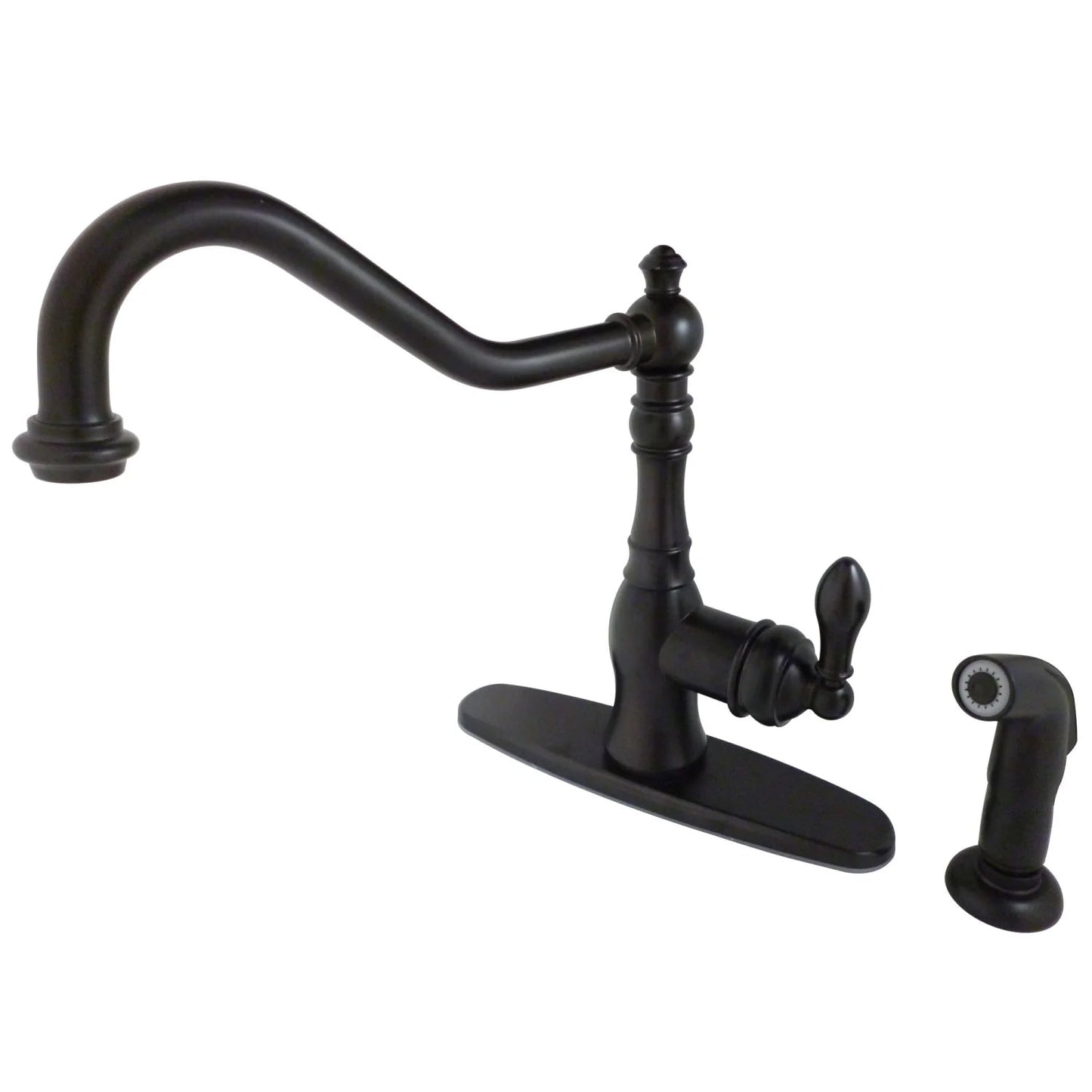 American Classic G Single-Handle 2-Hole/4-Hole Deck Mount Brass Side Sprayer Kitchen Faucet