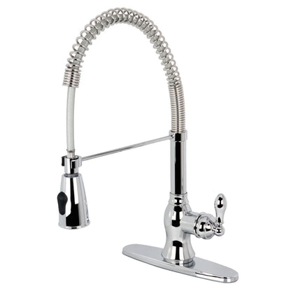 American Classic H Single-Handle 1-Hole/3-Hole Deck Mount Pre-Rinse Kitchen Faucet