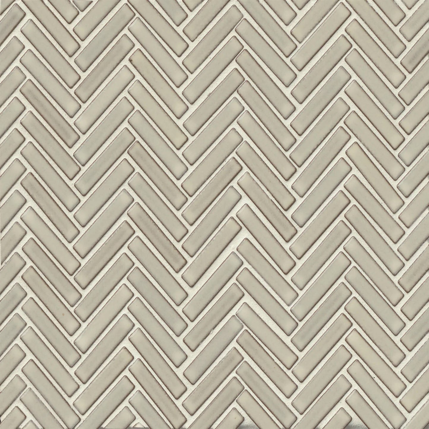 Bedrosians 90 Collection Putty (1/2" x 2" Pieces) 11" x 12.25" Porcelain Mosaic Tile