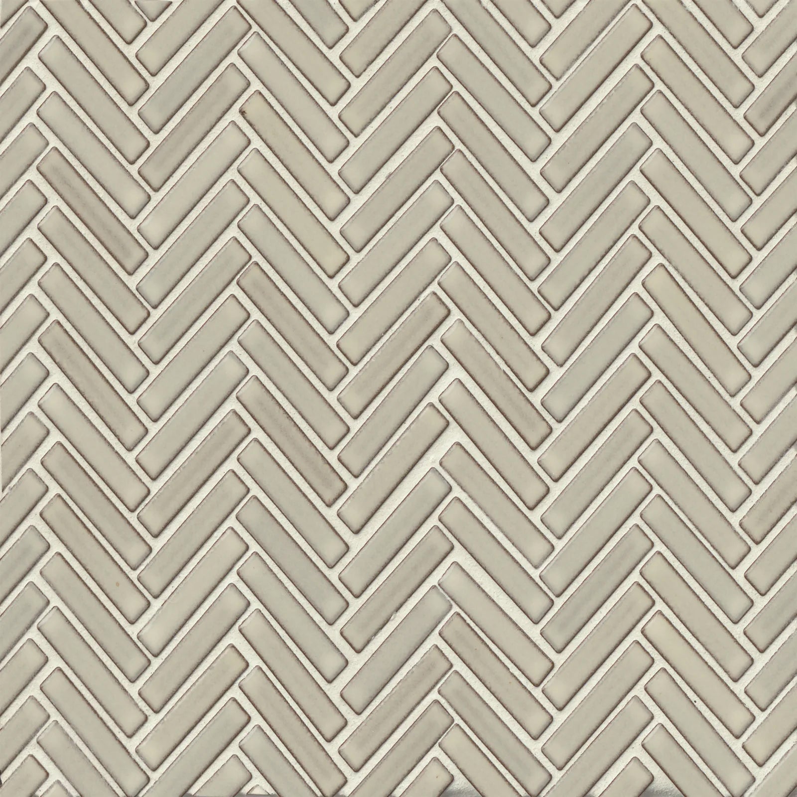 Bedrosians 90 Collection Putty (1/2" x 2" Pieces) 11" x 12.25" Porcelain Mosaic Tile