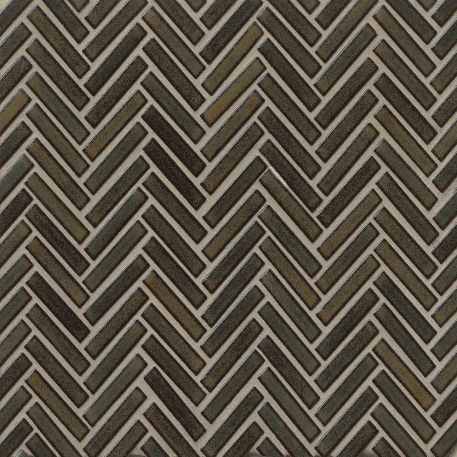 Bedrosians 90 Collection Shadow (1/2" x 2" Pieces) 11" x 12.25" Porcelain Mosaic Tile