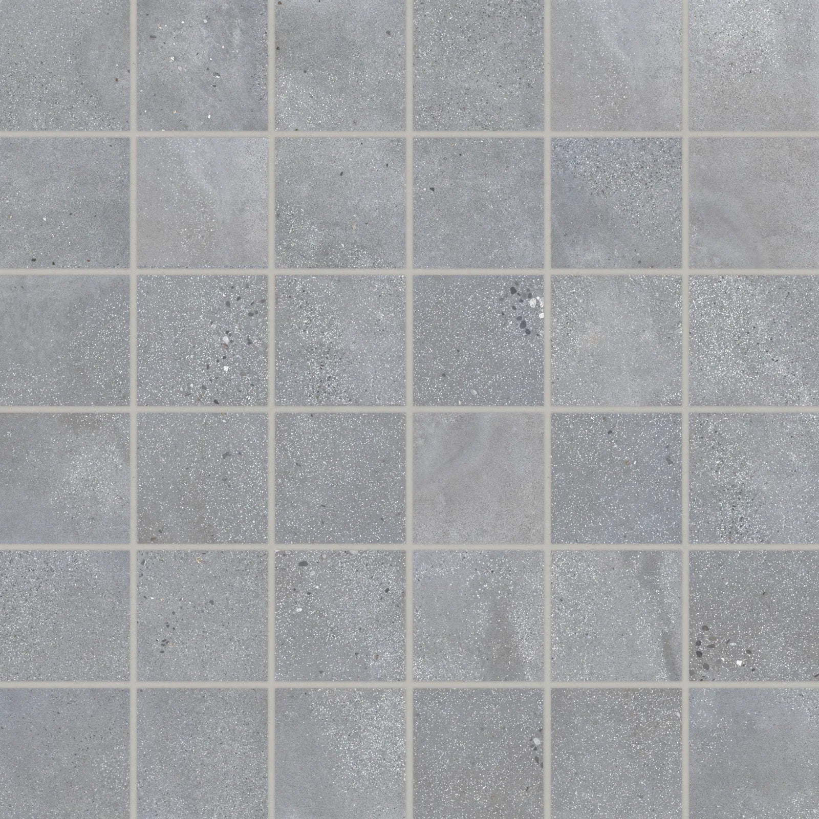 Bedrosians Area 51 Collection Steel (2" x 2" Pieces) 12" x 12" Matte Porcelain Mosaic Tile