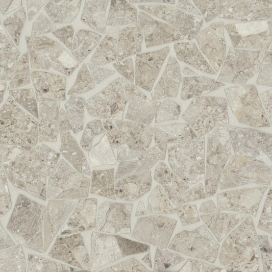 Bedrosians Frammenta Collection Beige 12" x 12" Matte Porcelain Mosaic Tile