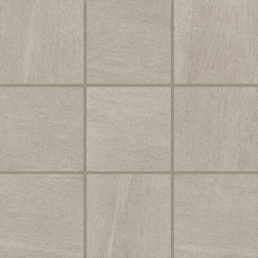 Bedrosians Magnifica Collection Basalt Sand (4" x 4" Pieces) 11.5" x 11.5" Honed Porcelain Mosaic Tile