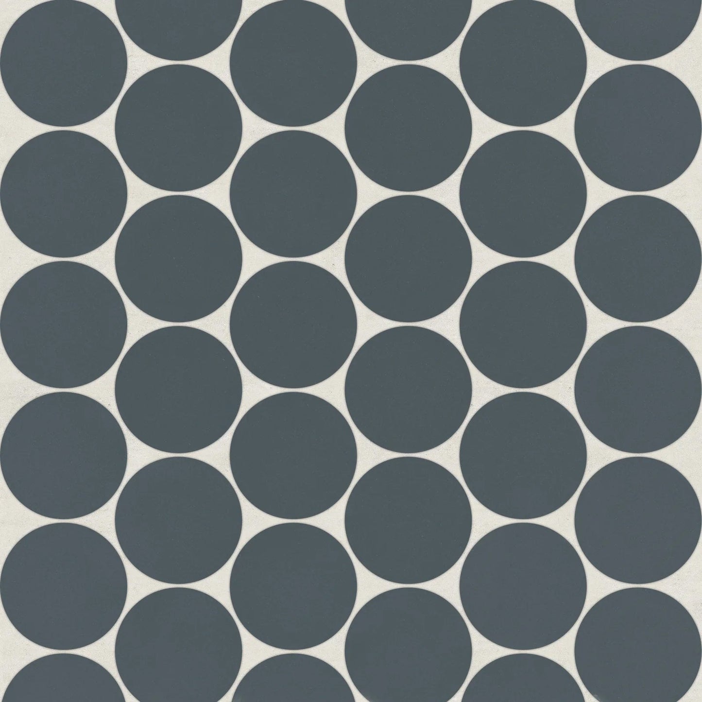 Bedrosians Marin Collection Midnight Tide Penny Round (2" Pieces) 10.5" x 11.75" Matte Porcelain Mosaic Tile