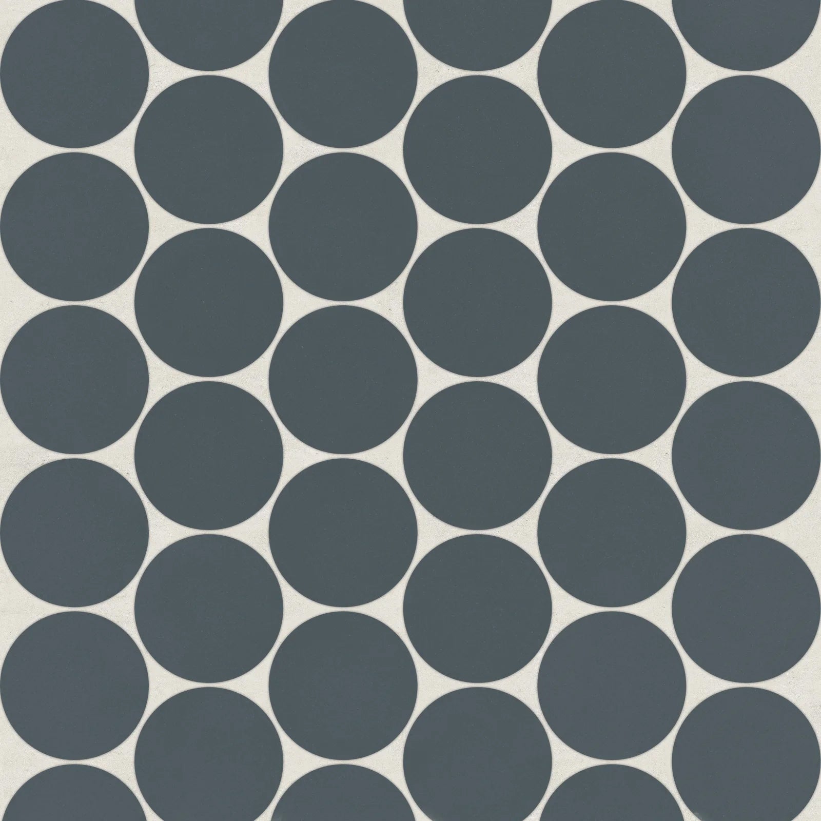 Bedrosians Marin Collection Midnight Tide Penny Round (2" Pieces) 10.5" x 11.75" Matte Porcelain Mosaic Tile